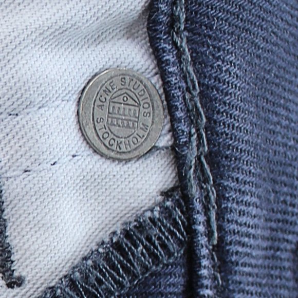 ACNE STUDIOS Maxx Jean Blue Speed Slim Skinny Low Rise Stretch Denim Men's 29x34 - Picture 7 of 16